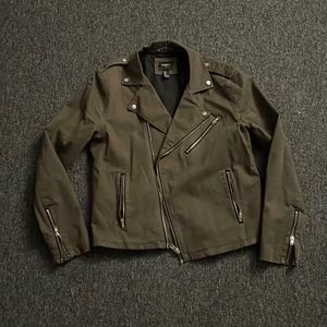Grey Biker Forever 21 Mens Jacket
